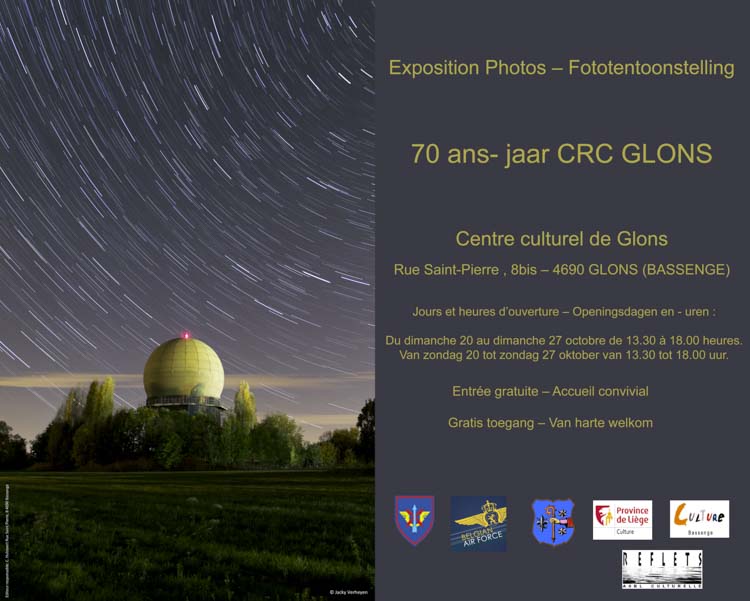 Exposition photos du 20 au 27 octobre 2024  70 ans du CRC Glons